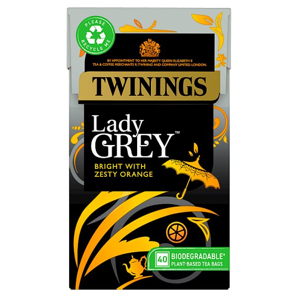 Twinings Lady Grey Orange Teabags 40pack
