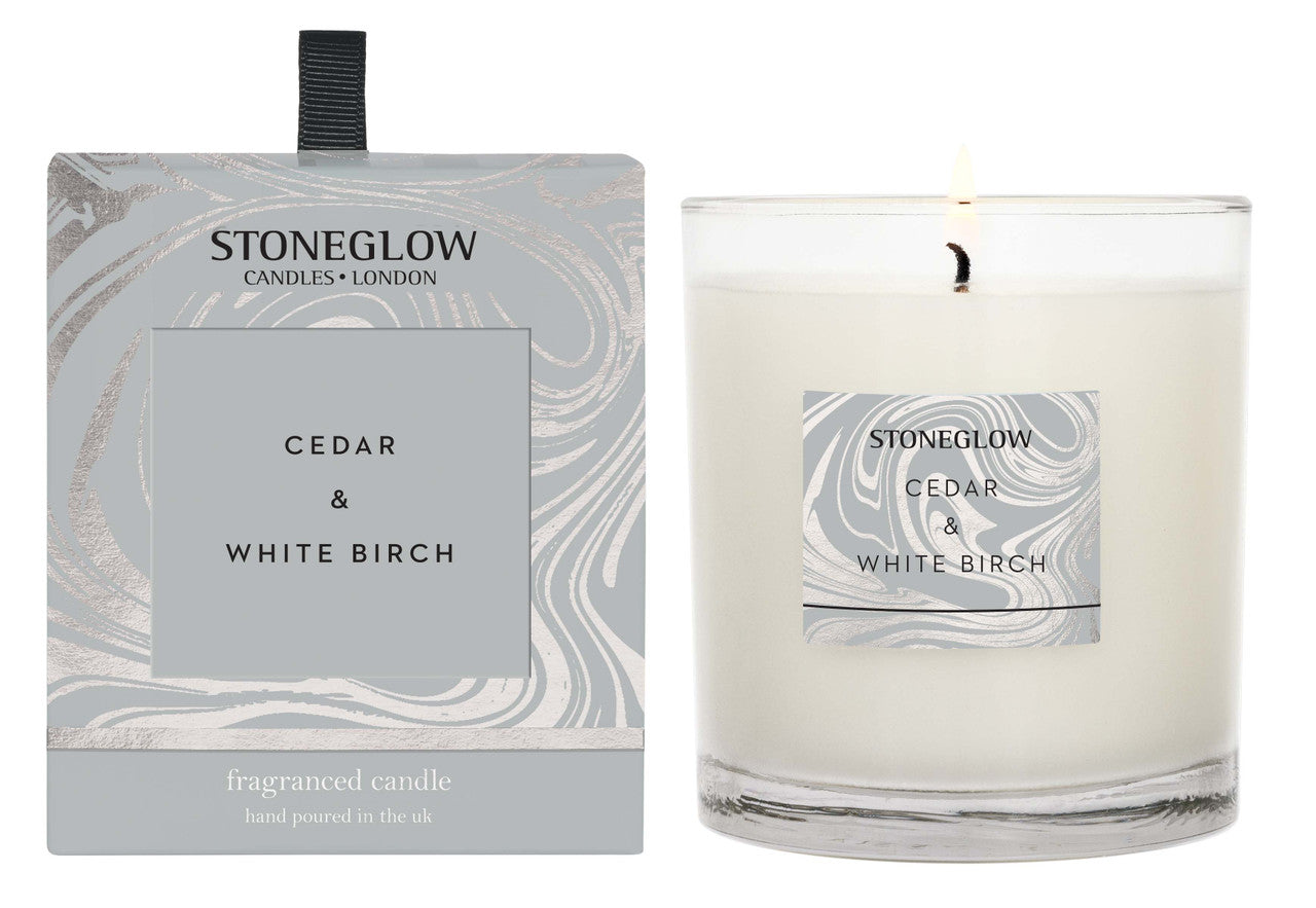Stoneglow Candle, Cedar & White Birch