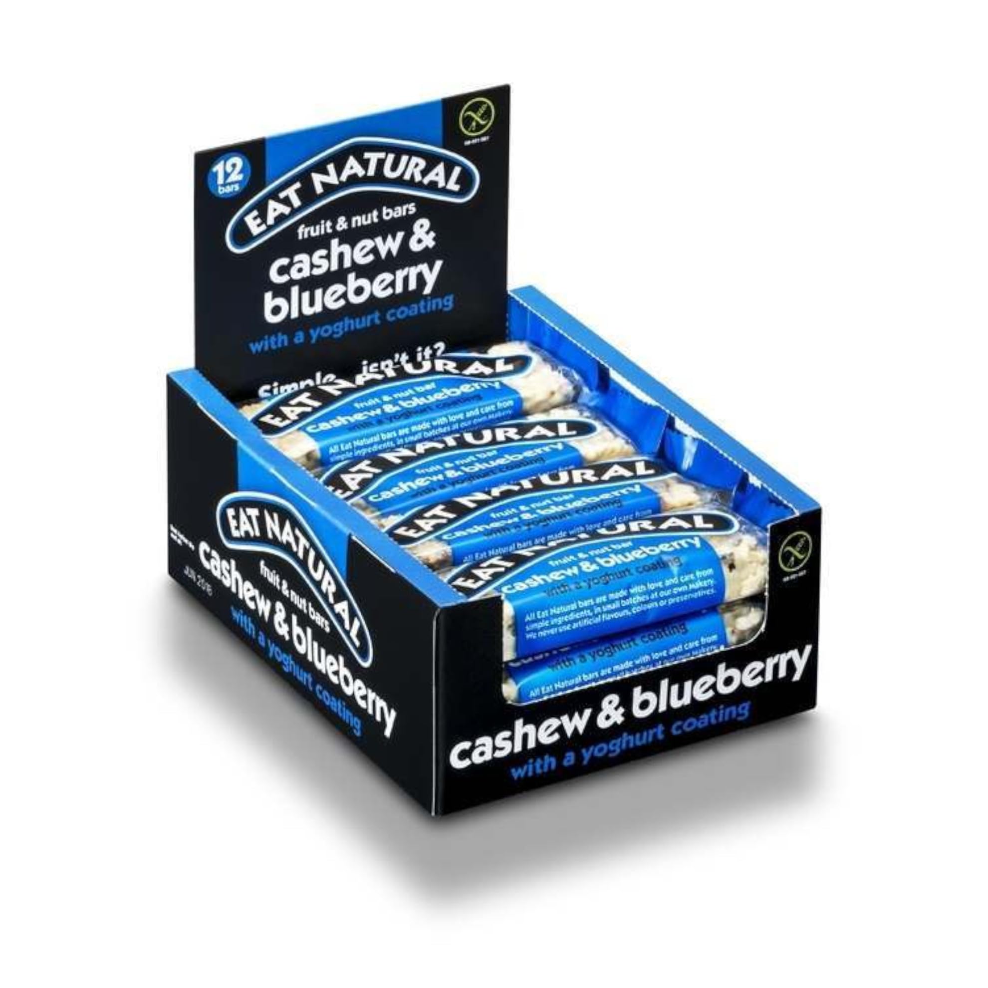 Eat Natural Fruit & Nut Bar Cashew & Blueberry 12 x 40g