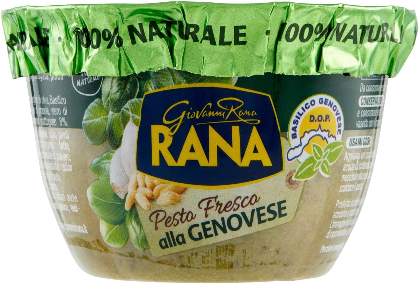 Rana Genovese Basil P.D.O. Pesto Sauce With Pine Nuts 140g