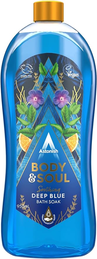 Astonish Bath Soak Soothing Deep Blue 950ml