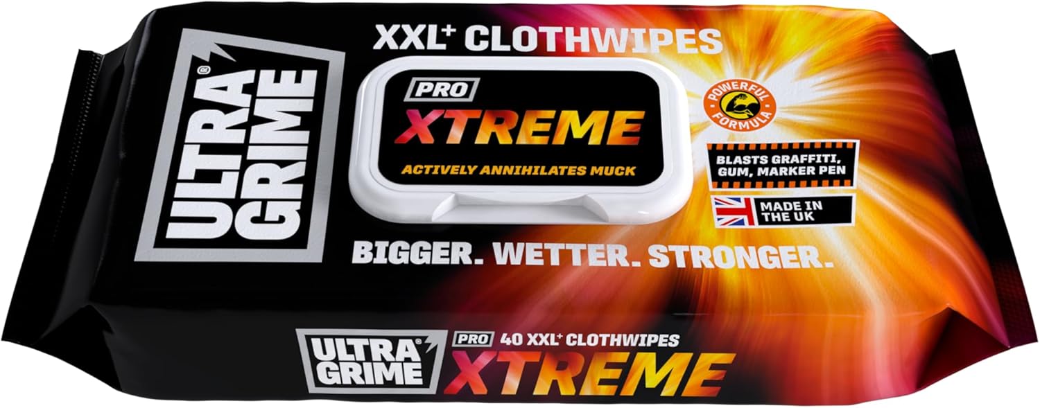 UltraGrime PRO Xtreme Clothwipes 40 pkt