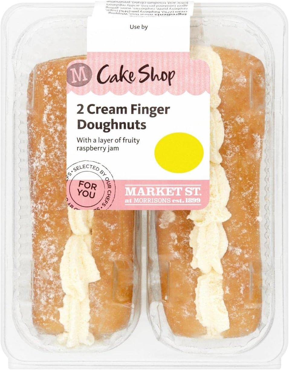 Morrisons Jam and Cream Doughnut 2pk