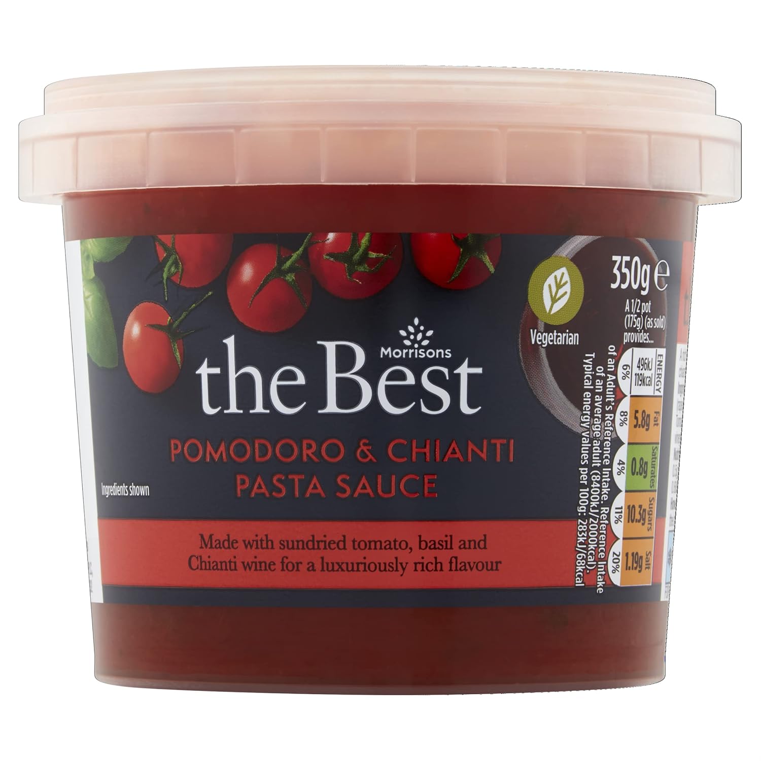 Morrisons The Best Tomato Chianti Pasta Sauce 350g