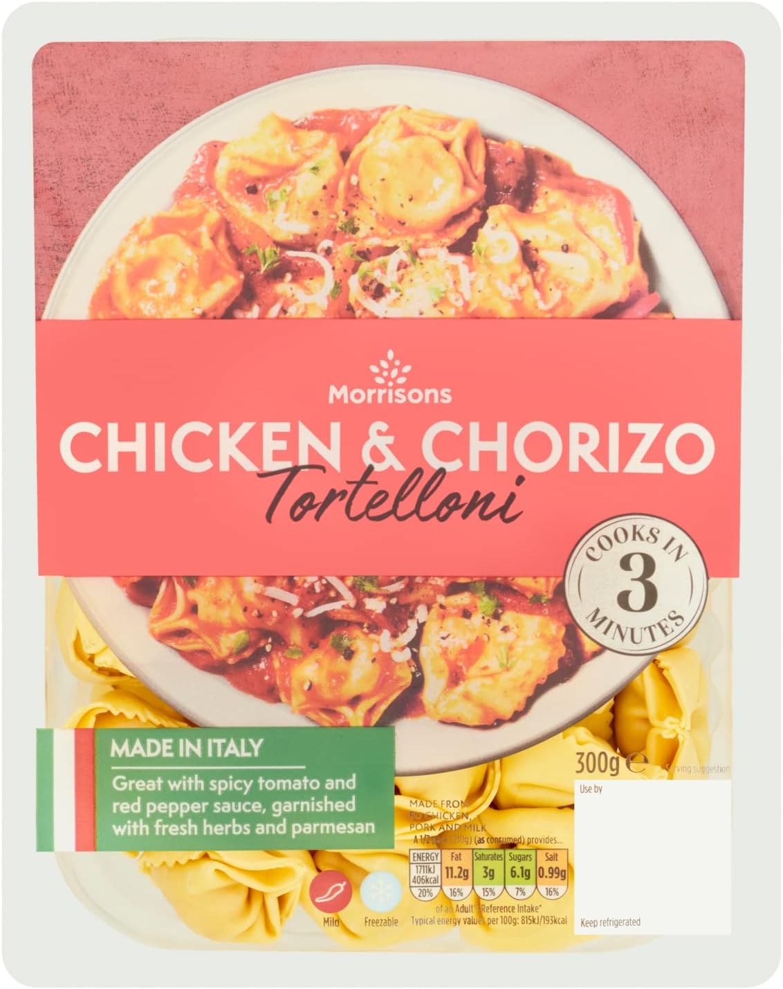Morrisons Chicken Chorizo Tortelloni 300g