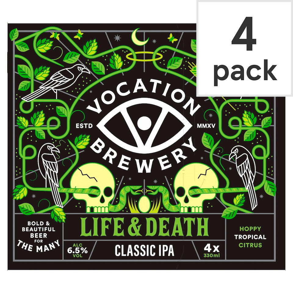 Vocation Brewery Life & Death IPA 4 x 330ml 6.5%