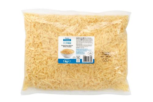 Sysco Premium Grated Xtra Mature Cheddar 1kg