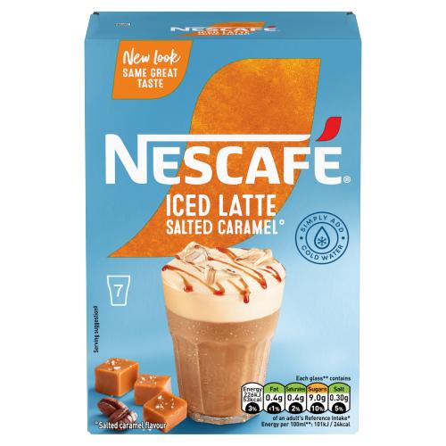 Nescafe Gold Salted Caramel Iced Latte Sachets 6pa