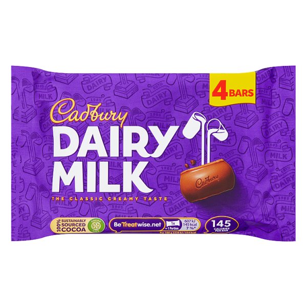 Cadbury Dairy Milk 108.8g 4pk