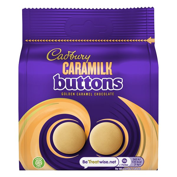 Cadbury Caramilk Buttons Pouch 85g NEW *