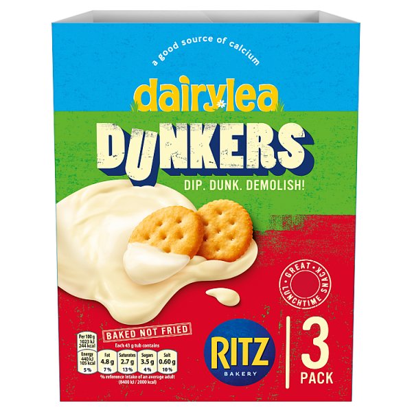 Dairylea Dunkers Ritz 3 x 43g