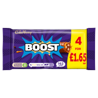 Cadbury Boost Bars 4pack PMP1.65