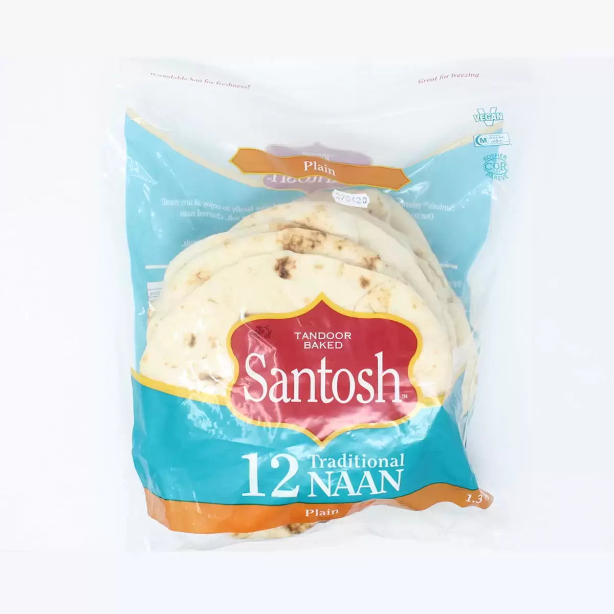 Costco Santosh Plain Naan 12pk