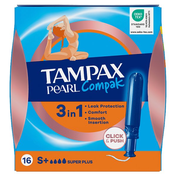 Tampax Compak Pearl Super Plus 16pk