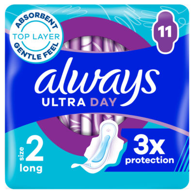 Always Ultra Sanitary Towels Long with Wings Size 2 11pk