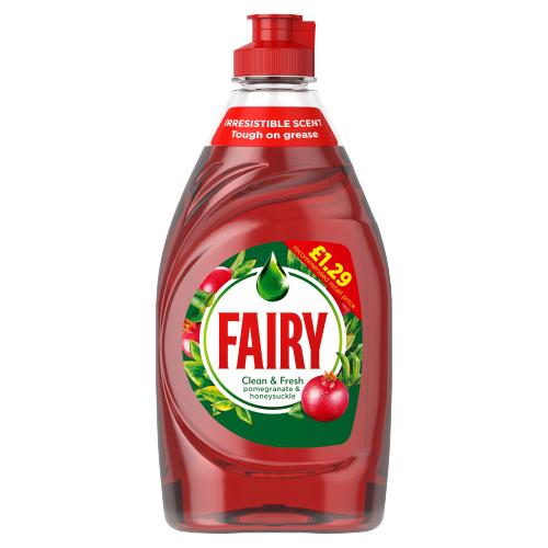 Fairy washing up Liquid Pomegranate & Honeysuckle 383ml PM1.29