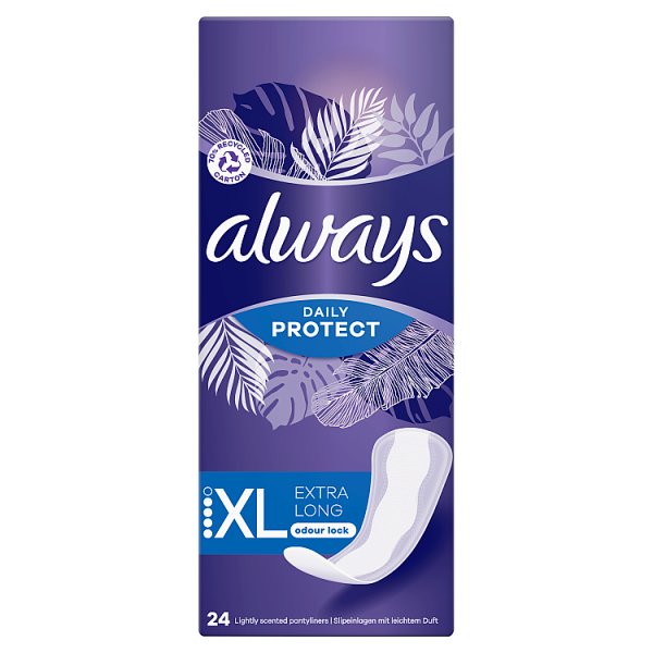 Always Dailies Long+ Pantyliners Unscented 24s