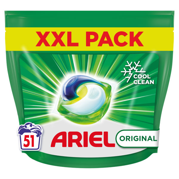 Ariel Original All In One Pods Washing Liquid Capsules 51 Washes [564]