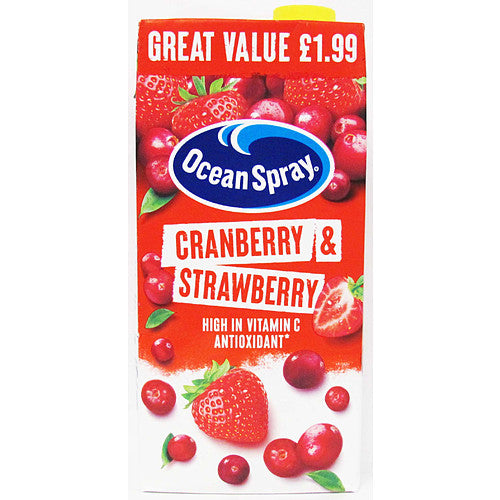 Ocean Spray Cranberry & Strawberry 1L PM1.99