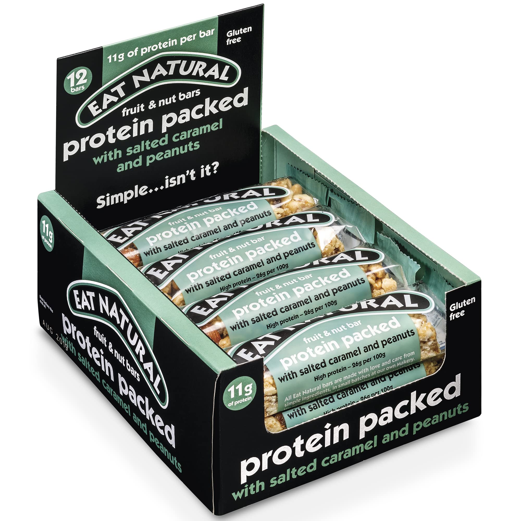 Eat Natural Protein Packed with Salted Caramel 12x40g