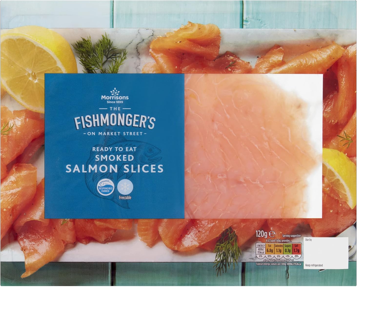 Morrisons Market Street Smoked Salmon 120g