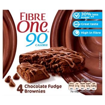 Fibre One Snack Bars Chocolate Fudge Brownie 96g