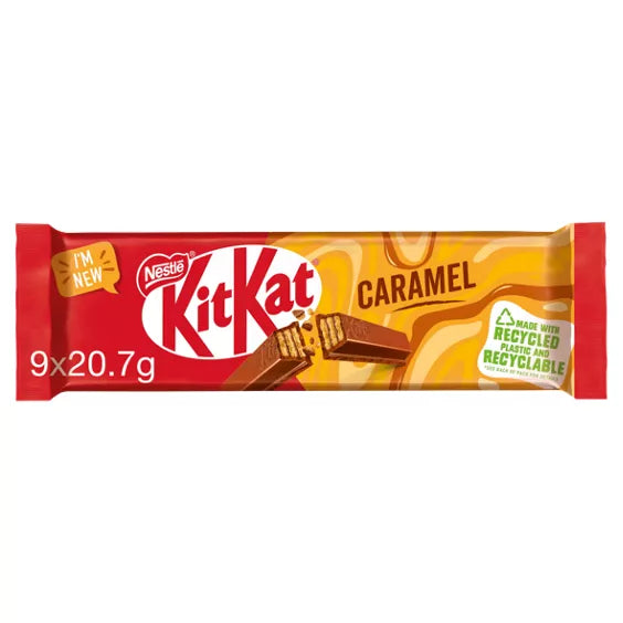 Kit Kat 2 Finger Caramel 9pk 186.3g