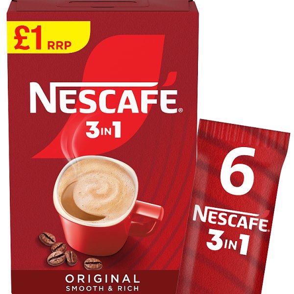 Nescafe Original 3 in 1 Sachets 6pack