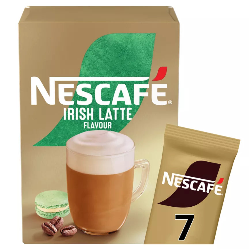Nescafe Latte Irish Instant Coffee 7 Sachets 138.6g