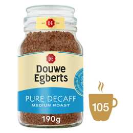 Douwe Egberts Pure Decaffeinated Coffee 190g