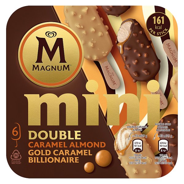 Walls Mini Magnum Caramel 6pk