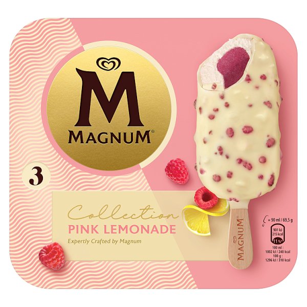 Walls Magnum Euphoria Pink Lemonade 3PK