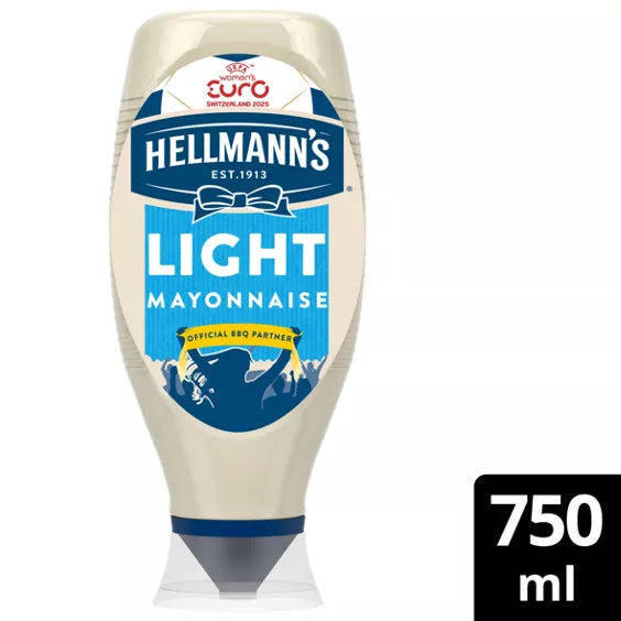 Hellmanns Light Mayo Squeezy 750ml
