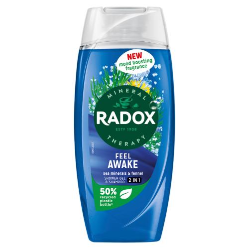 Radox Shower Gel Feel Awake Blue 2in1 225ml