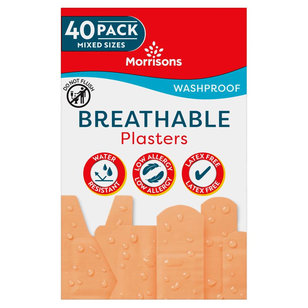 Morrisons Washproof Plasters 40pk [258]