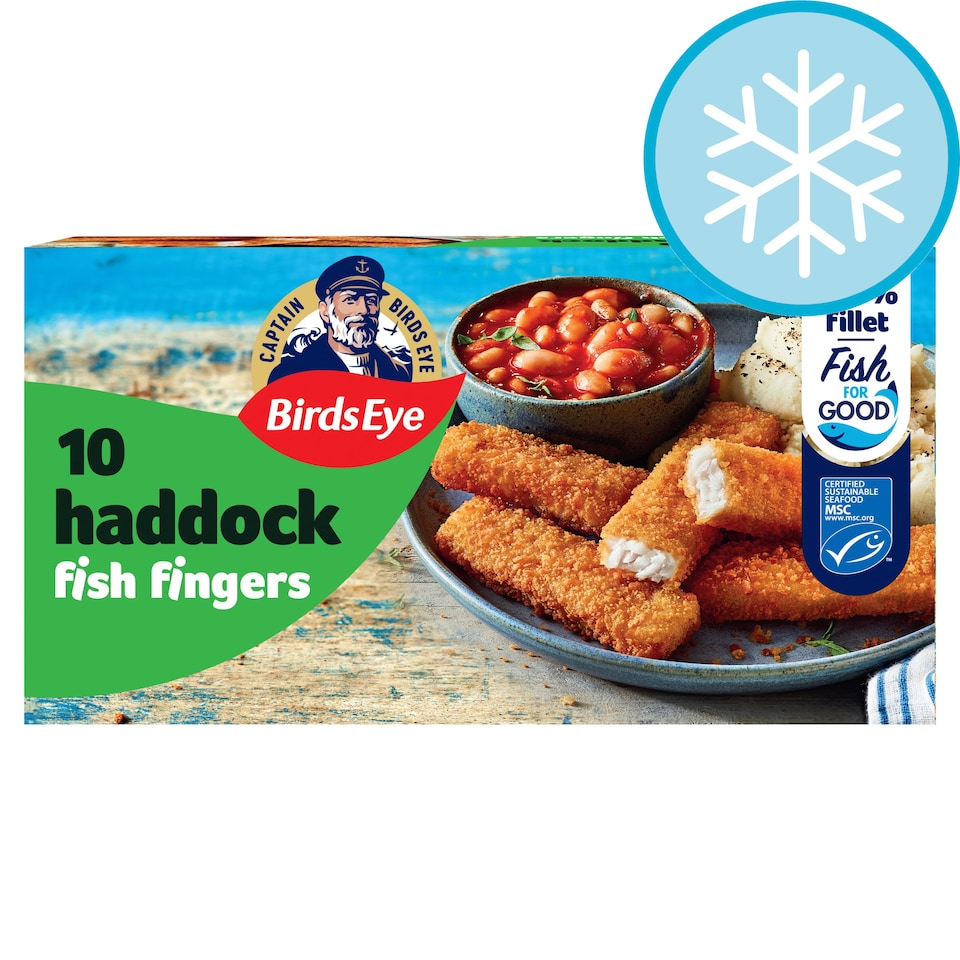 Birds Eye 10 Fish Fingers Haddock 280g