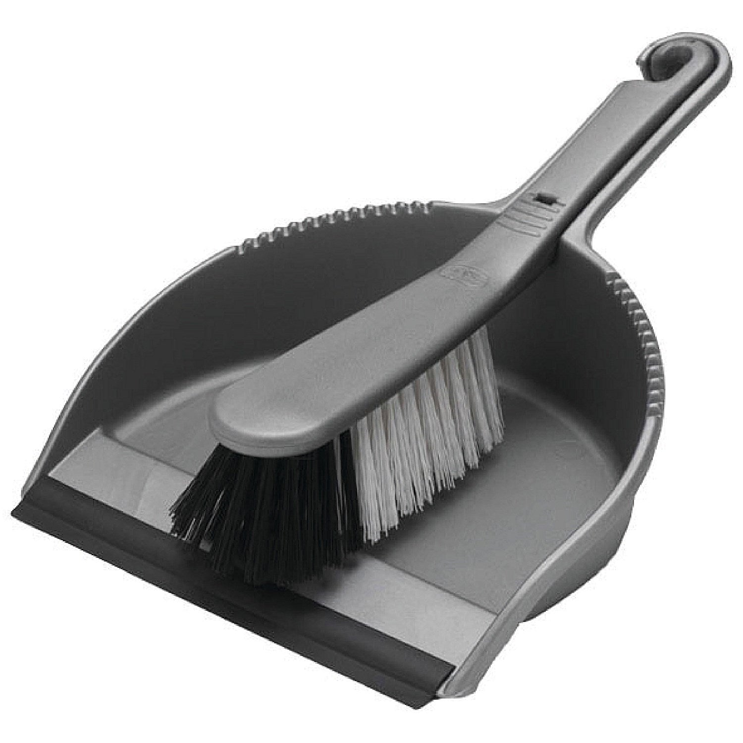 Addis Soft Dustpan & Brush Metallic