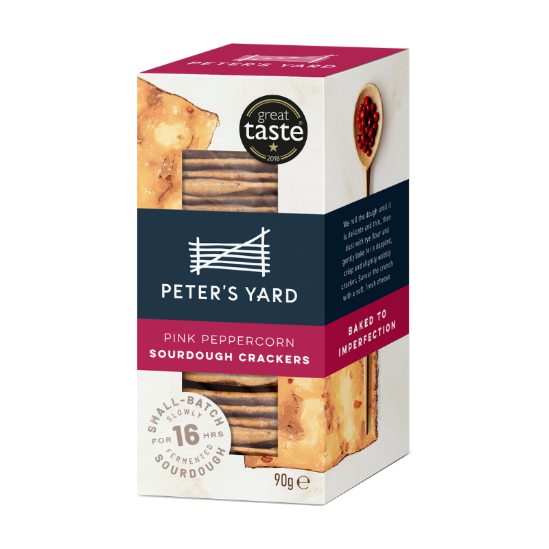 Peter's Yard Sourdough Pink Peppercorn Cracker 90g