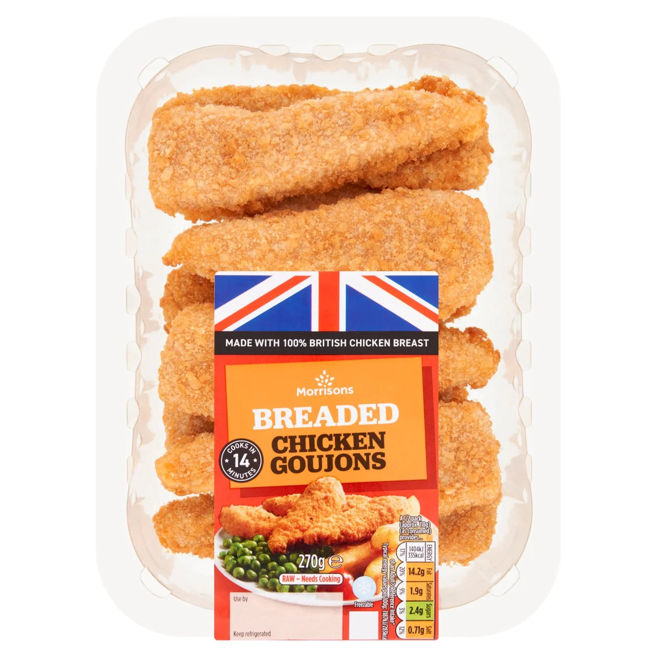 Morrisons Breaded Chicken Goujons 270g