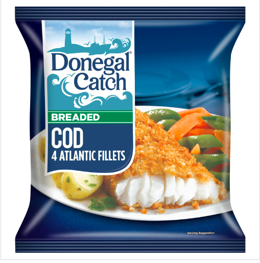 DONEGAL CATCH BREADED COD FILLETS 400g