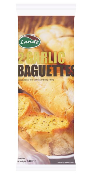 Lands 2 Garlic Baguettes 340g
