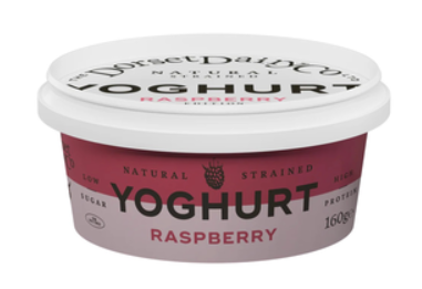 Dorset Strained Raspberry Yogurt 160g