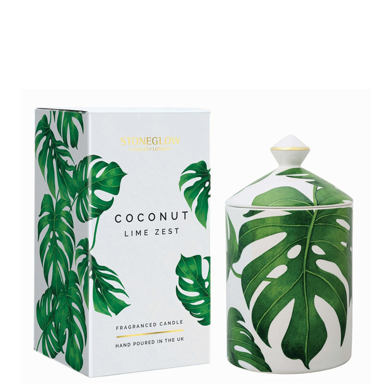 Stoneglow Ceramic Candle, Coconut & Lime Zest