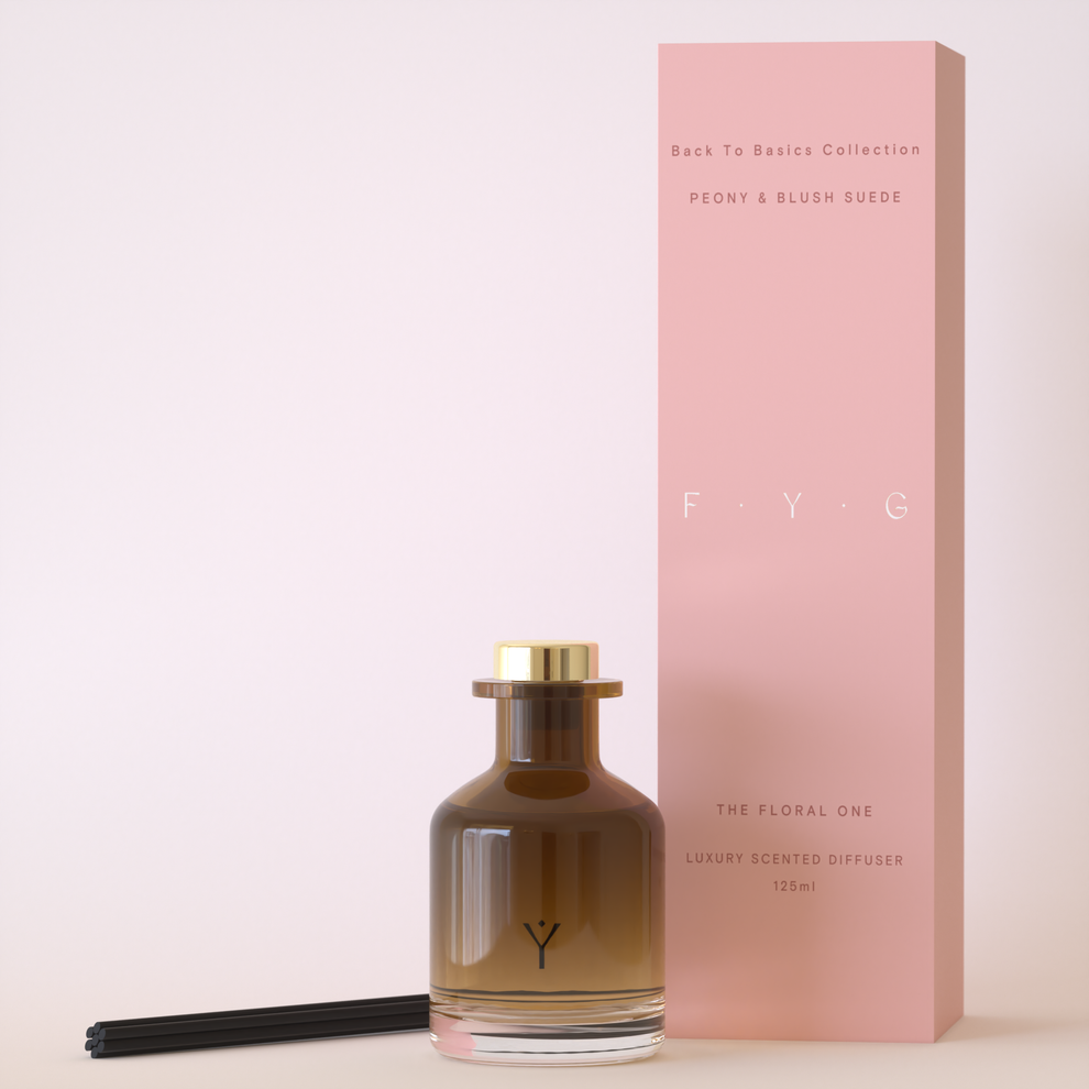FYG Diffuser, Peony & Blush Suede