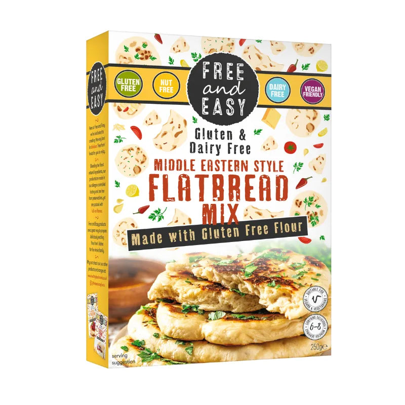 Free & Easy Gluten Free Flatbread Mix