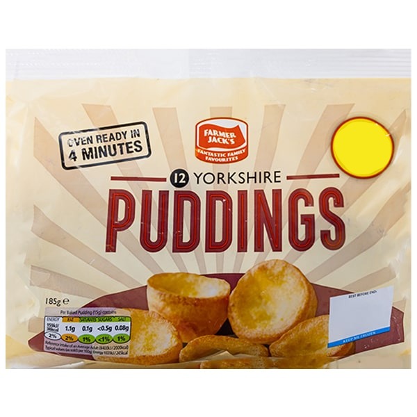 Jack's 12 Yorkshire Puddings 185g PMP1.39