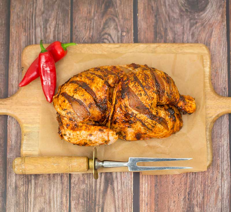 Half Spatchcock Chicken - Piri Piri
