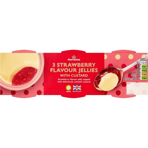 Morrisons Jelly Custard 3 x 125g