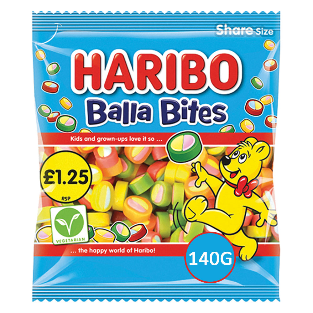 Haribo Balla Bites 140g PMP1.25