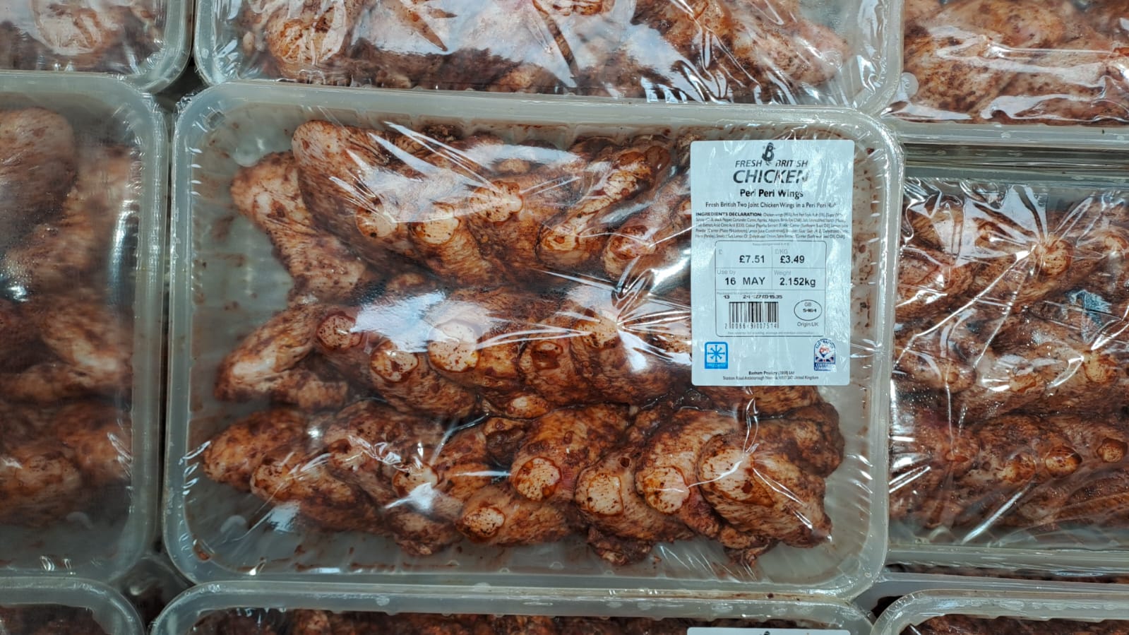 Costco Piri Piri Chicken Wings (price per KG)